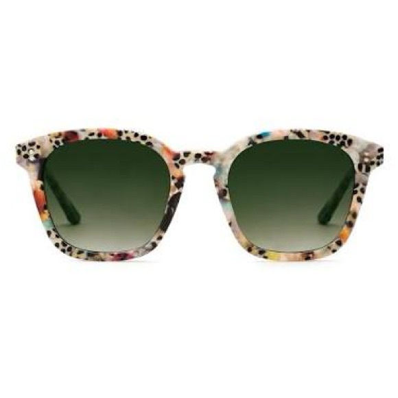 New KREWE Multicolor Sunglasses, Prytania poppy w/ dark green gradient lens - Picture 3 of 9